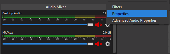 OBS Studio Output Device Settings